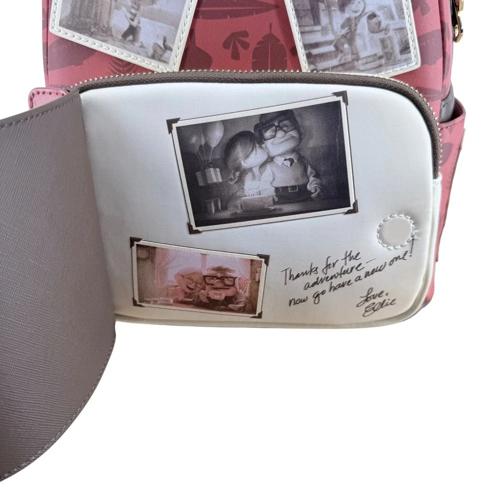 Loungefly Disney Pixar Up My Adventure Book Mini Backpack Burgundy WDBK2625